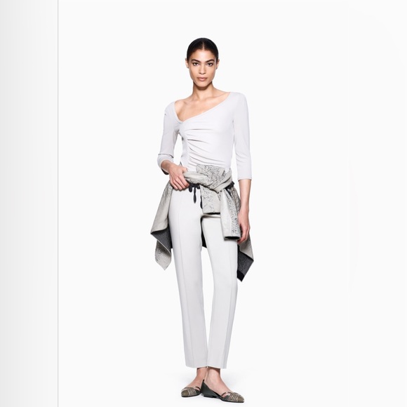 Giorgio Armani Pants - Giorgio Armani Gray Virgin Wool Pants Made in Italy EU40 US4 Straight Leg